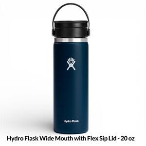 Hydro Flask Wide Mouth with Flex Sip Lid - 20 Oz Blue